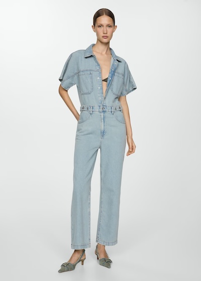 Verstelbare Denim Jumpsuit