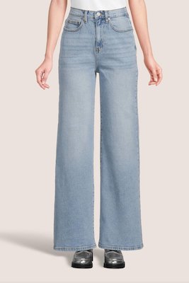 Sisters Point High Waist Wide Leg Jeans Owi W Light Blue Denim Light Blue Denim 5714862311178