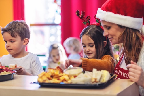 kerstdiner op school