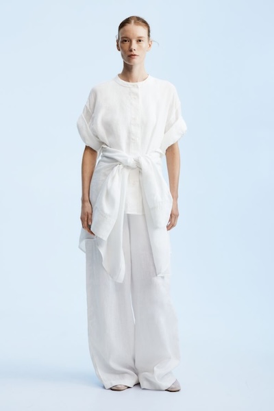 Wide Linen Trousers Hm