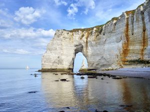 France, Normandy, Etretat, Cote D'albatre, Rocky Coastline