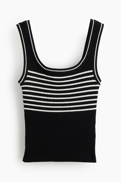 Ribgebreide Tanktop Hm