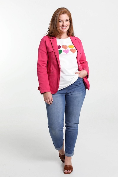 Paprika Rechtvallende Blazer Fuchsia Fuchsia 5401015873484