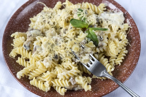 pastagerechten: fusilli met spinazie en ricotta